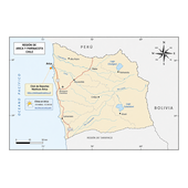 Mapa pequeño de la Región de Arica y Parinacota